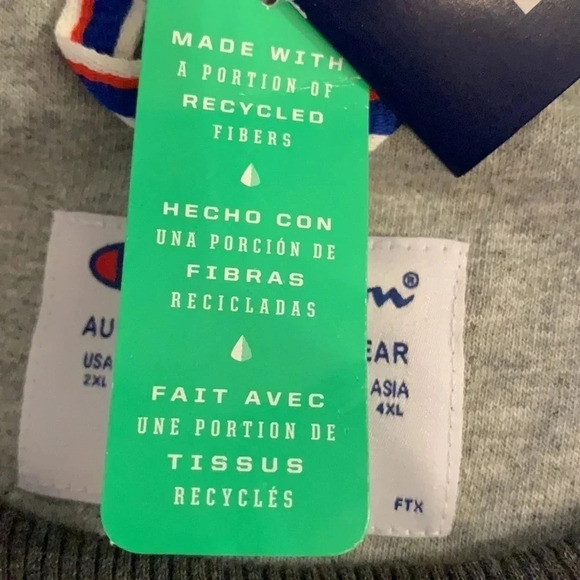 Champion Powerblend Fleece Sweatshirt Men’s Grey - Picture 10 of 10